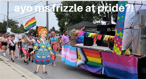 ms frizzle lesbian|I had a dream where Ms. Frizzle went with me to a pride parade..